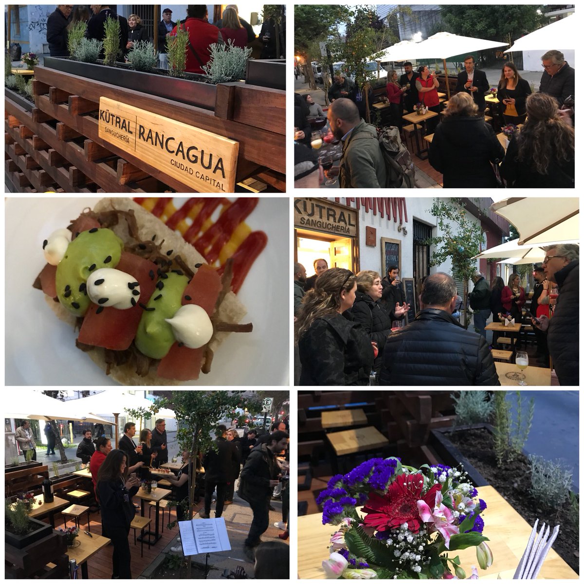 Esta tarde compartimos en <a href="/ktralsangucher1/">kütralsanguchería</a> inauguración de #Parklet en #Rancagua
