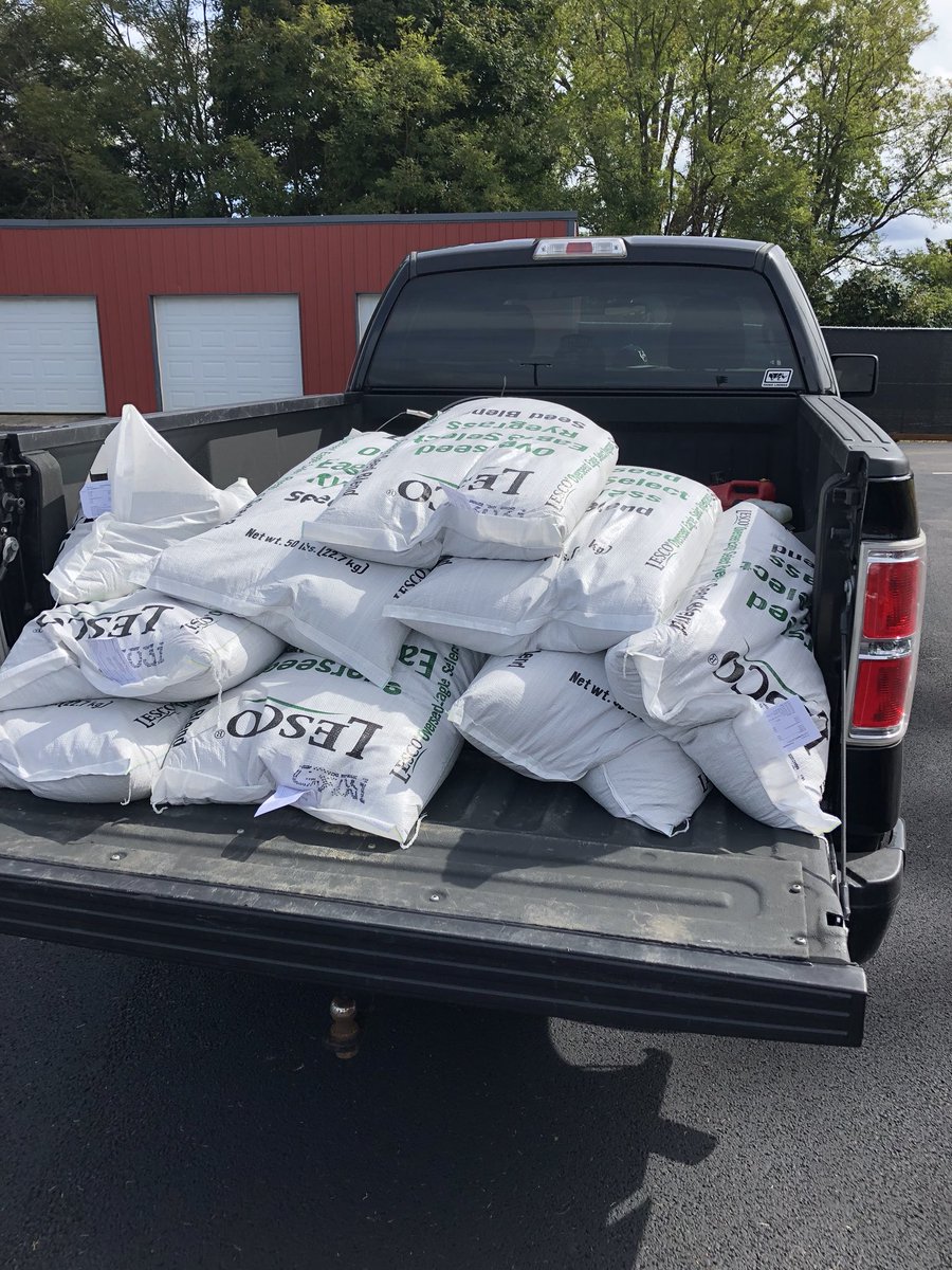 UCSportsFields's tweet photo. Got all of the fields over seeded today. Can’t wait to start striping them up. @Patriots_UC_SB @PatsBaseballUC @MensSoccer_UC @UCWSOC @UC_WLAX @UCMensLAX https://t.co/QXgq5klid2