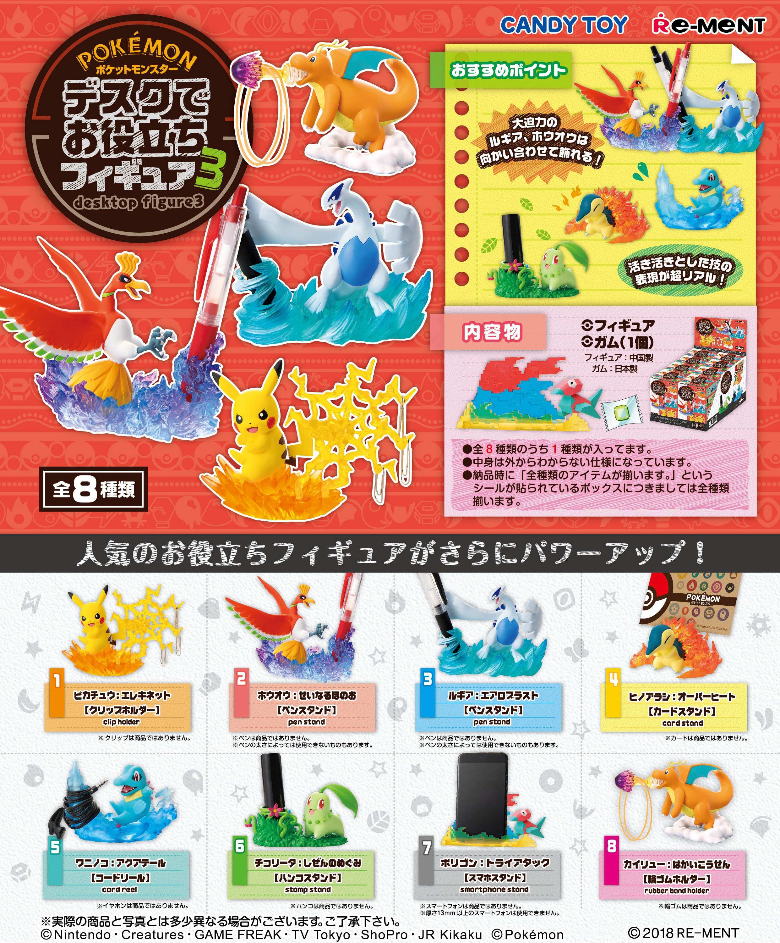 ポケットモンスター デスクでお役立ちフィギュア：商品案内