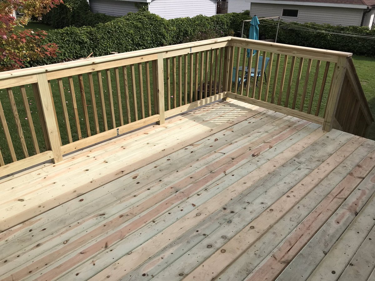 We even build treated wood decks.