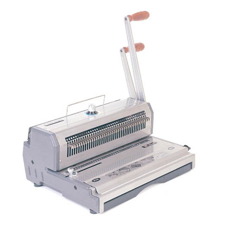 print_finish's tweet image. Buy #WireMac-31 #Akiles #WireBinding Machine with 1 year warranty at US$328.00, for more details call us on +1-800-268-6577 / +1-416-752-4488 or visit at printfinish.com/shop/bindery-e…