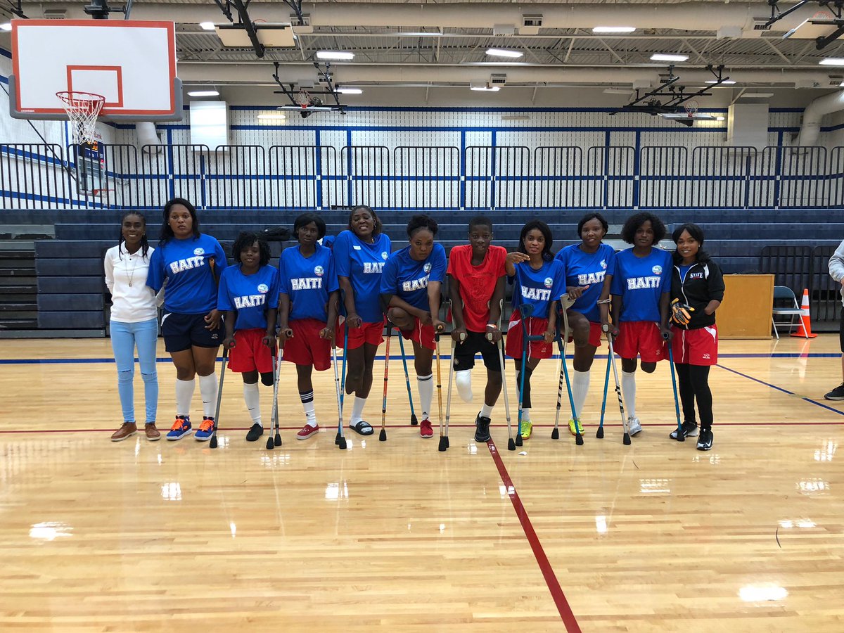 astockon's tweet photo. Amazing getting to witness the skill and determination of the Haitian Amputee National Teams! Thank you for sharing your story with our athletes today. @tisonprincipal @weatherfordisd #tisonroos https://t.co/MNPqQa0lNo