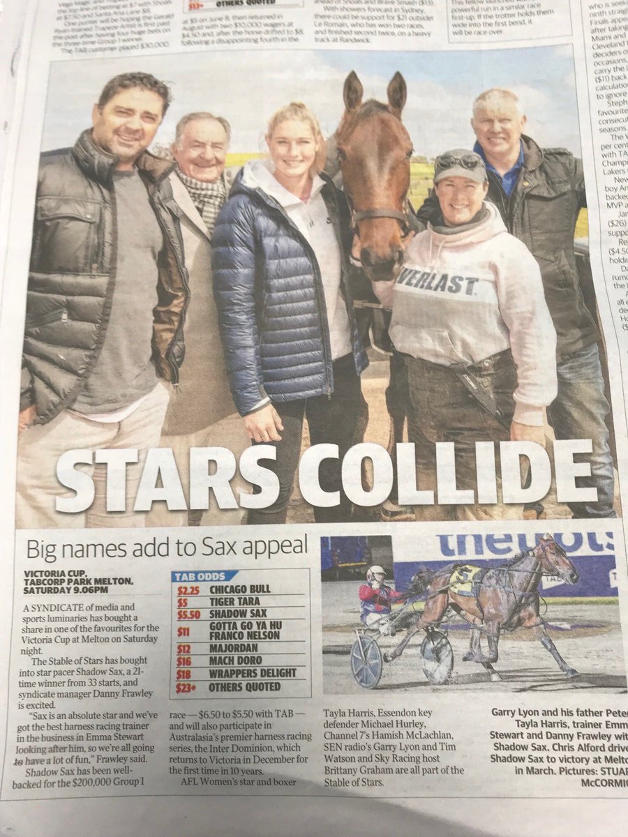 BrittanyTGraham's tweet photo. Very cool to be involved in this fantastic concept and I am sure our boy Sax will do us all proud! Can’t wait to get down and meet him during the #ID18 series and hopefully cheer him home to victory! #StableofStars #GoSAX https://t.co/zhpS2vvAHx
