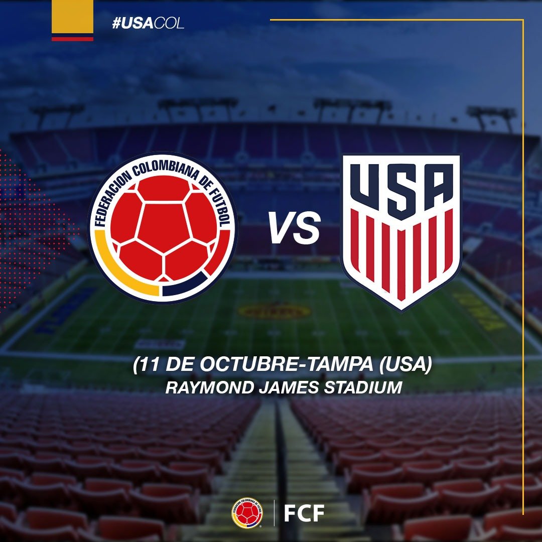 FCFSeleccionCol's tweet photo. #USACOL👍⚽

We are ready to catch up at Raymond James Stadium. We have got to enjoy a great soccer night @ussoccer_mnt. https://t.co/bMA5iqOIeR