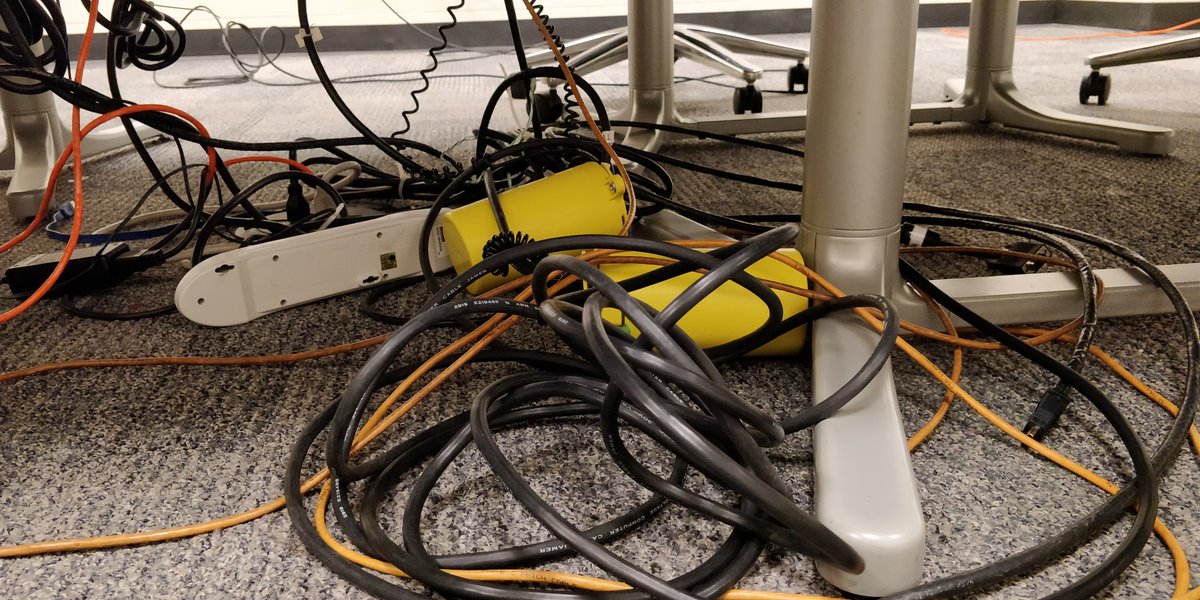 AdityaWKumar's tweet photo. Every conference room ever!
#cableclutter https://t.co/Auk6xSK1sj