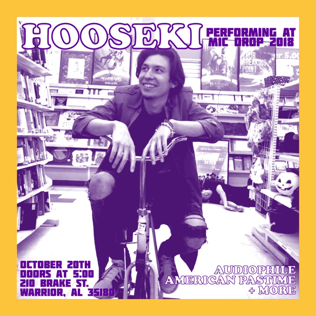 MicDropTour's tweet photo. The returning champ @whoishooseki is ready for #MicDrop2018!
Hooseki and @audiophilereal established this event two years ago ✌🏼go check out his newest release “Ballin on a Budget remix” (his pinned tweet)
Who’s ready? https://t.co/oeVJXQOSkm