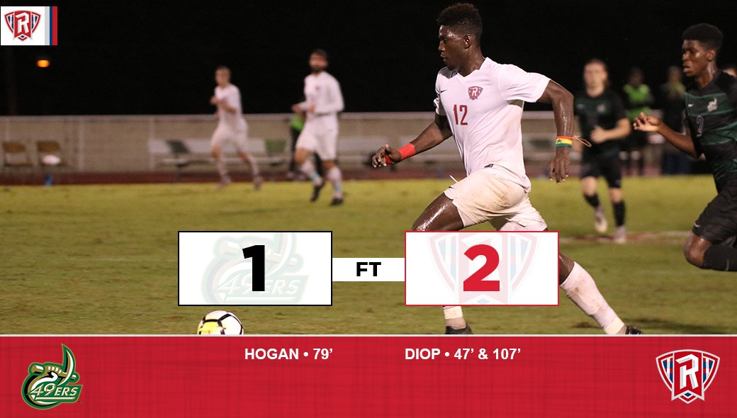 RadfordMSOC's tweet photo. FT • Radford 2,  Charlotte 1

IT’S OVER!! GOLDEN GOAL!! HIGHLANDERS WIN!!

The Highlanders knock off No. 16 Charlotte with another goal by Macky Diop, his second of the night!

#RiseAndDefend | #BigSouthMSOC https://t.co/fK31Iq0ie1