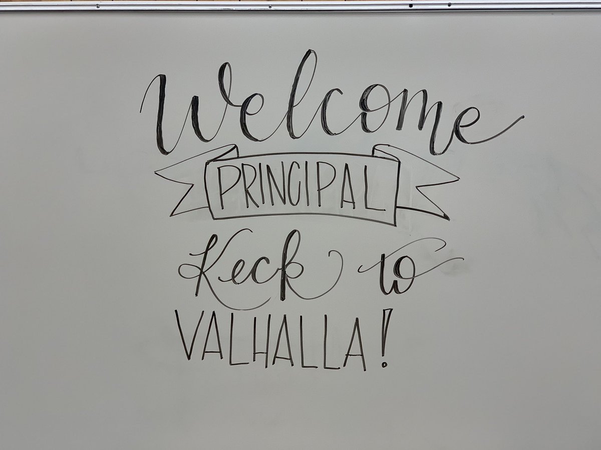 LisaBethKeck's tweet photo. Bittersweet day-amazing SMS staff wished me farewell.Then had the opportunity to meet the Valhalla family with a warm welcome!😀#GreatDay https://t.co/Exk2zf8N9z