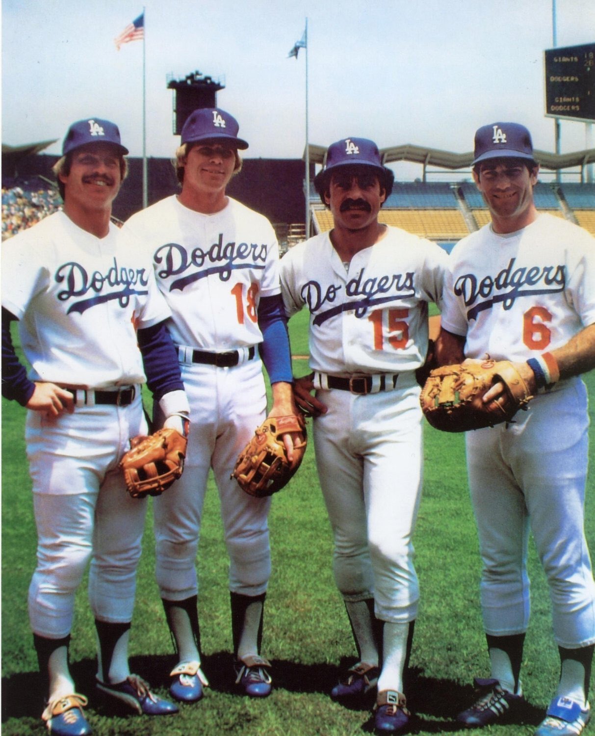 Super 70s Sports on X: The Dodgers infield of Ron Cey, Bill Russell, Davey  Lopes & Steve Garvey stayed together 8 1/2 years until Cey's marriage  to Yoko Ono finally tore them