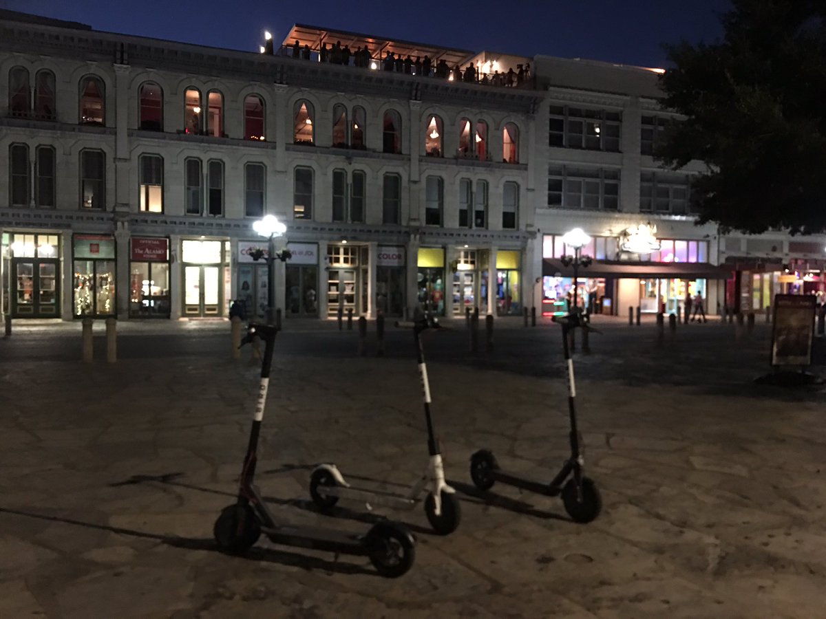 markfolmer's tweet photo. Has to be the best way to get around town! #bird #sanantonio #sharedscooters https://t.co/G25KUVunSf