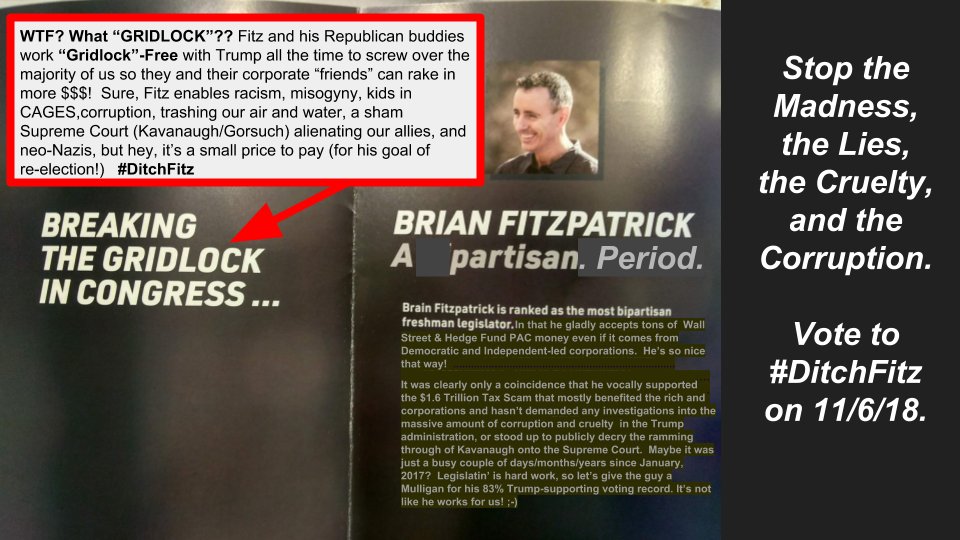 FridaysWithFitz's tweet photo. #FitzpatrickTwoStep #DitchFitz #LyinBrian (A series of #FitzMailer BS from #PA01.) - end https://t.co/kVUGaARsEO
