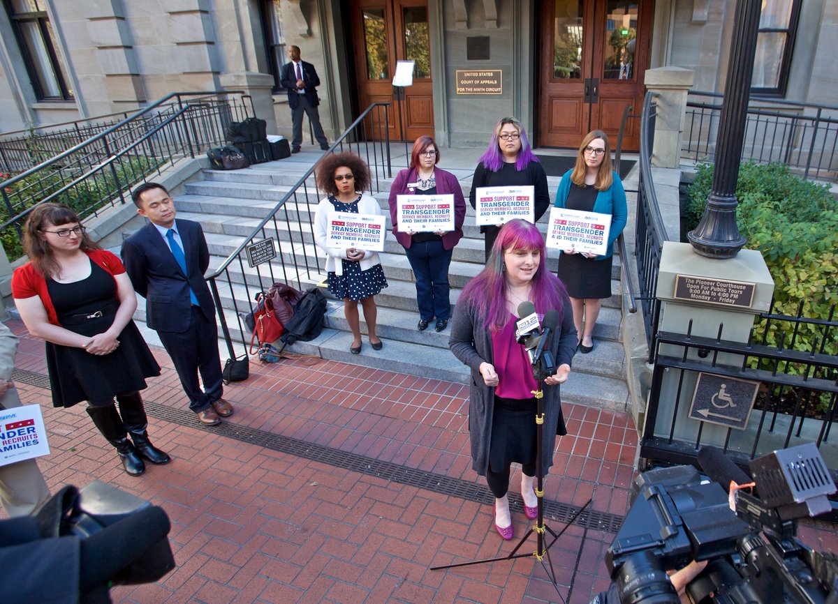 Lambda Legal, OutServe-SLDN and HRC appeared before the Ninth Circuit in Portland, Oregon.