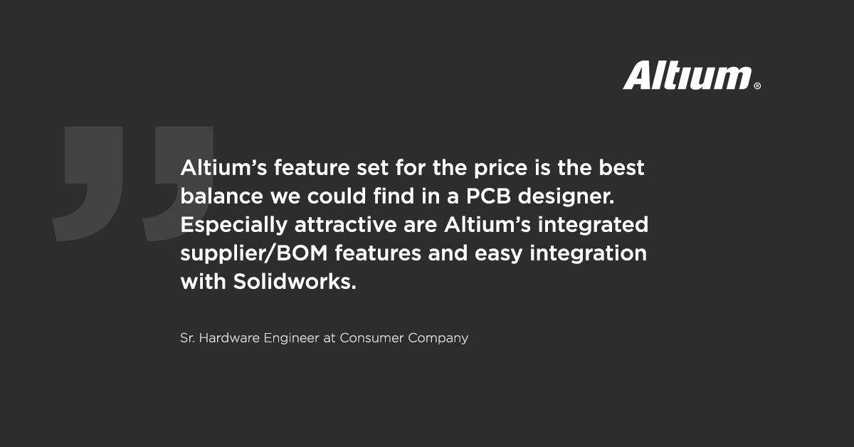 altium's tweet photo. Are you a Electronics Designer? See all that AltiumDesigner 18 as to offer: https://t.co/crMYRalh7P #altium #altiumdesigner #electronicsdesigner #pcbdesign https://t.co/dGJ1qlub4Z