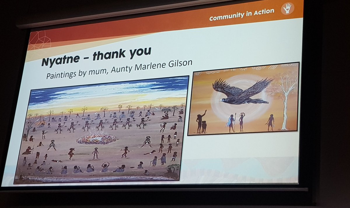 An interesting and thought provoking presentation from Ange Jeffery and Tammy Gilson talking about the importance of cool burns 'Fire Spirit Comes Back' #Wathaurung #GlenelgHopkins
#Victoria @LandcareAust #landcareconf18 #Landcare #fire #culturalburn