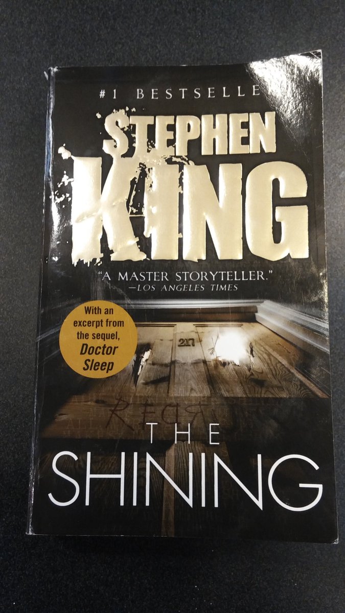 Stillsona's tweet photo. @StephenKing. Our high school book club is reading The Shining for the book this month. We only had one copy and I had 8 students so I had to go out and buy 7 copies. Would it be possible for you to donate 9 copies of Doctor Sleep. That's the one they want to read next. https://t.co/SULQ44uWJn
