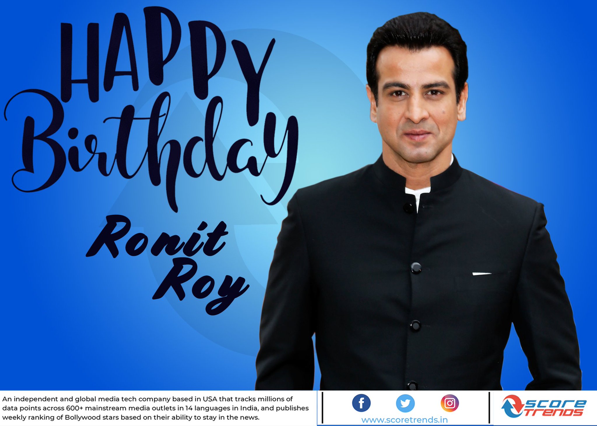 Score Trends wishes Ronit Roy a Happy Birthday! 