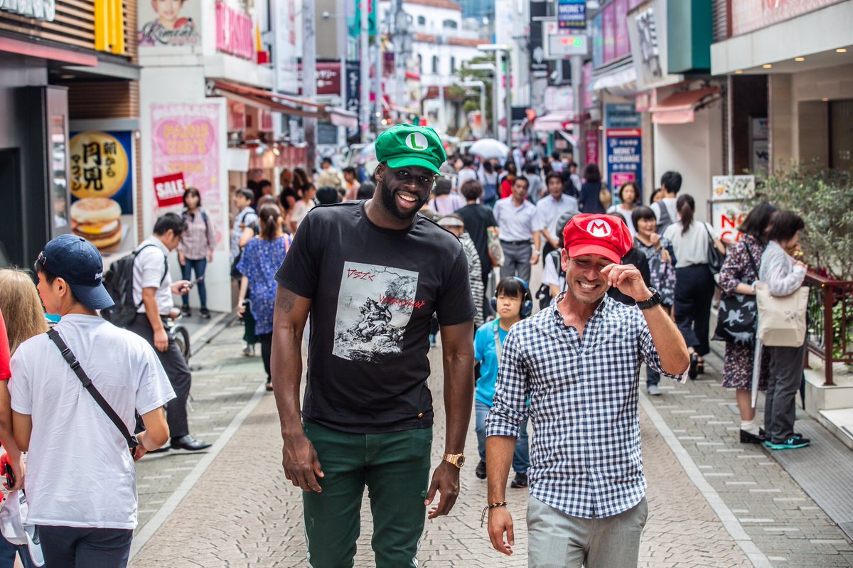 Hey guys, got a thing (totally blending in w/ Draymond “Luigi” Green in Tokyo) debuting tonight on SportsCenter after Warriors-Lakers [📸: @shiho_fukada for ESPN]