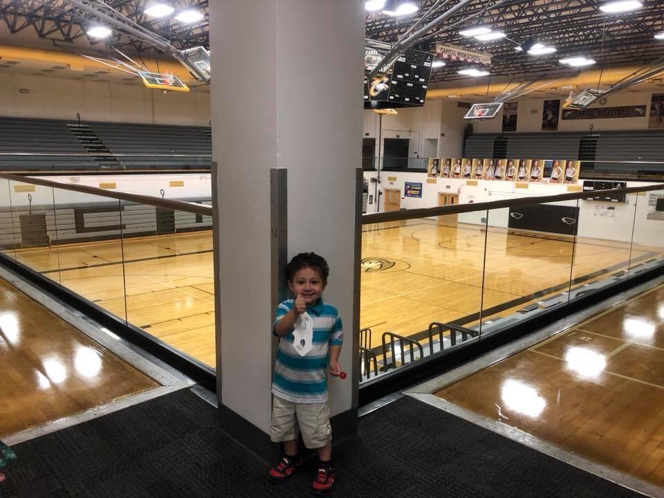 MaestrettiT's tweet photo. Capital please bring your change tomorrow!! Let’s fill this gym with change and get Remmy to Disney World 👍🏼👍🏼👍🏼 https://t.co/4MrvpqXb0B