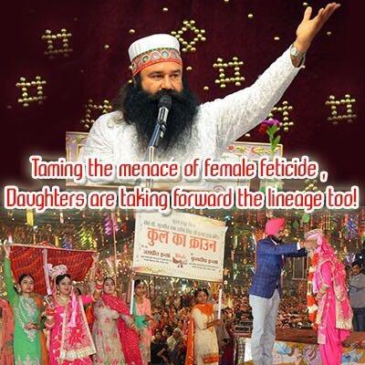 jaswantkaur55's tweet photo. @Gurmeetramrahim 
#DayofTheGirl https://t.co/69alEQl98w