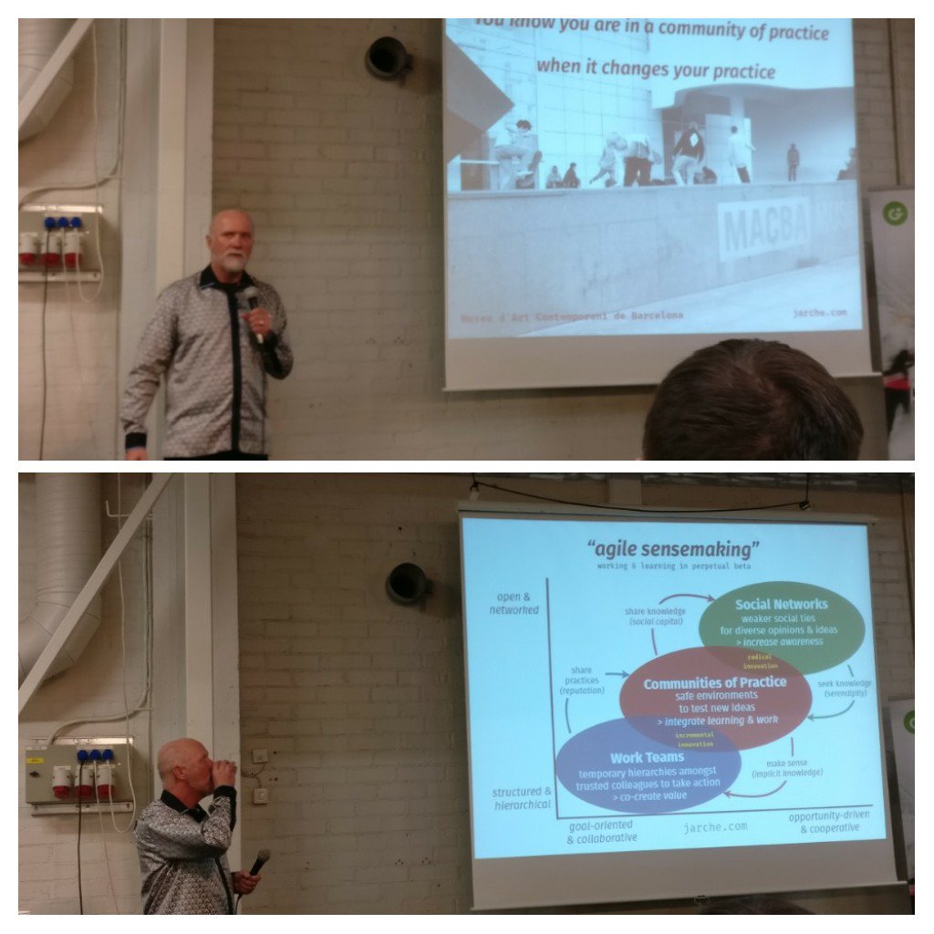 pekkalavila's tweet photo. "You know you are in a community of practice, when it changes your practice"
Upon all, this I remember from your talk yesterday. Thanks @hjarche for the inspiration #reset2018fi https://t.co/XRCzfAq6nw