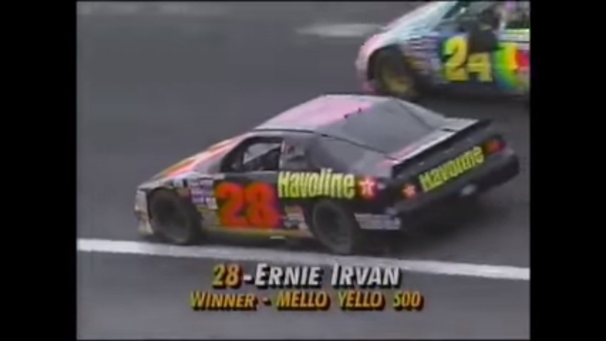 ForRaceFansOnly's tweet image. On this day in 1993:

@ErnieIrvan won the Mello Yello 500 @CLTMotorSpdwy 

(9th Winston Cup win)

#NASCAR