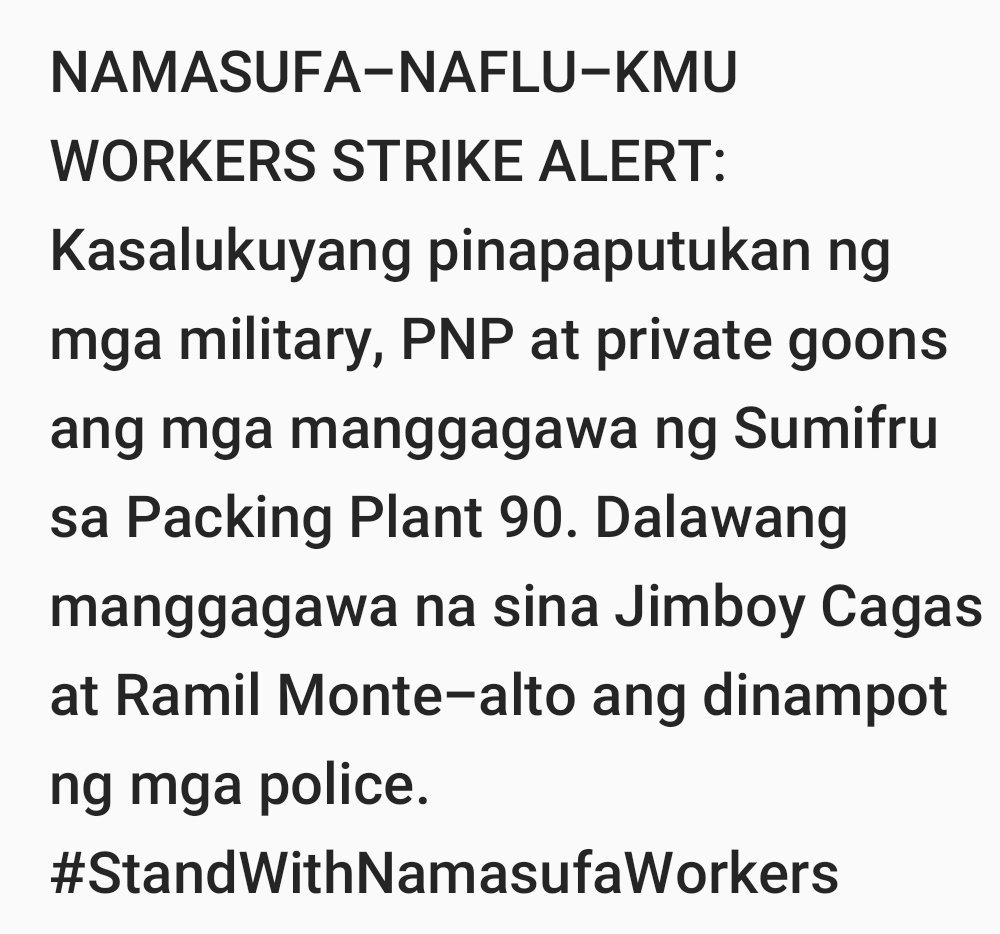 sarahelago's tweet photo. I stand with NAMASUFA workers! https://t.co/znHGlDo6tD