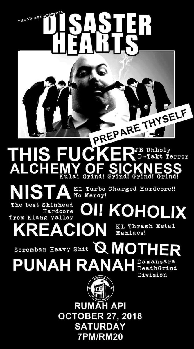27 October, at <a href="/rumah_api/">Rumah Api</a> . We will be there !!! 🖤🖤🖤