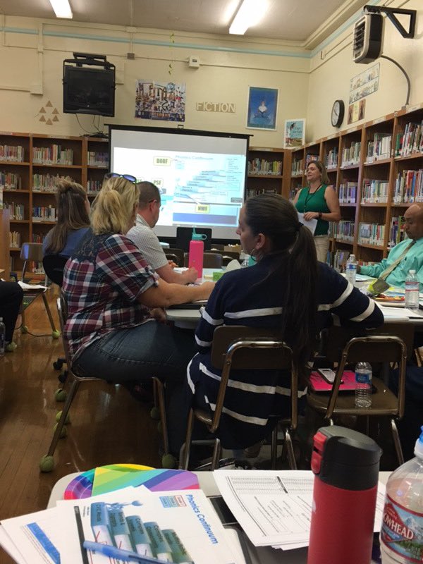 Bandini Faculty actively participating in Day 1 of our after school Literacy Trainings with @LDSuperSouth Literacy Expert Liz Kane  #bandinibears #LAUSD #supportingourstudents #dedicatedteachers