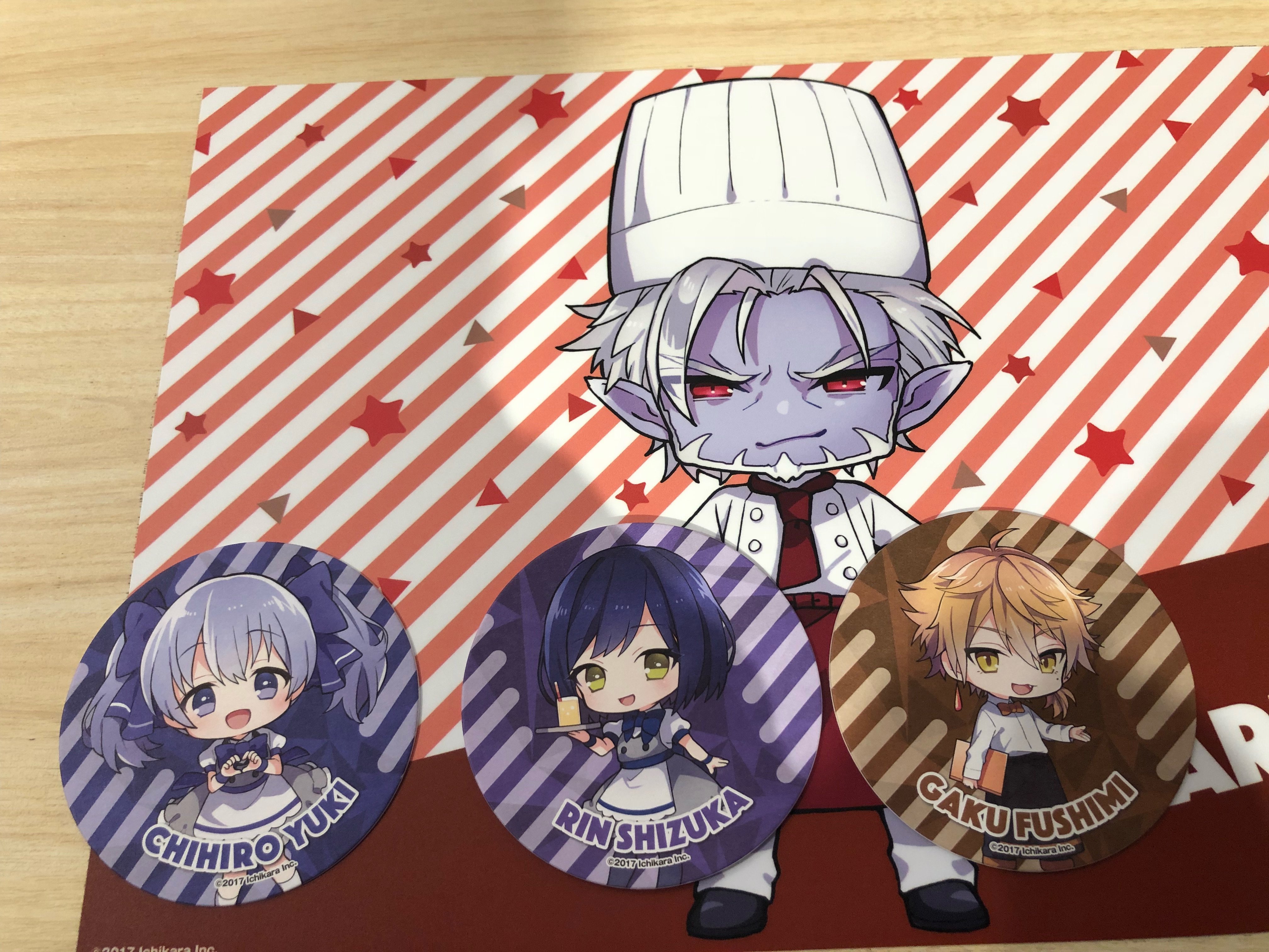 H Holon 凛fam ニコカフェに来ましたー 超かわいいメイドさんにお出迎えされて Happy 動画はまた後で 凛artに コースターのしずりんもかわゆし おろしそハンバーグはサラダが思ってた以上に草で草ァ にじさんじニコカフェ T Co Wnucxalnmb