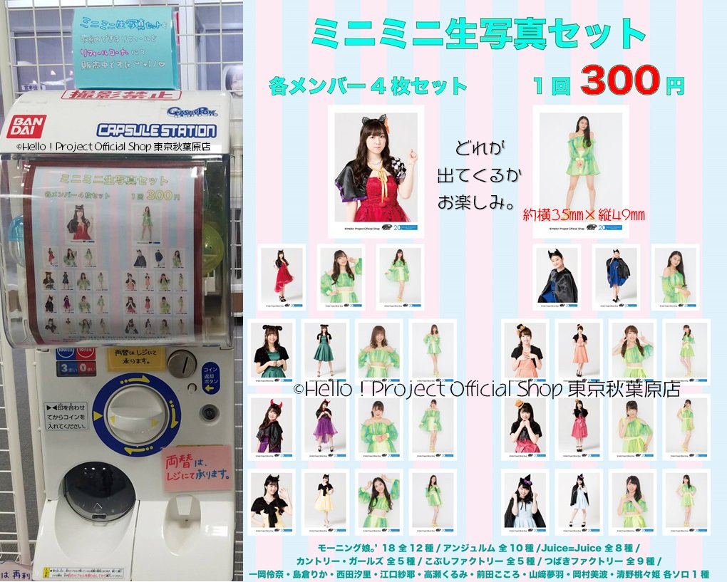 ♡秋葉原店おすすめ♡ ガチャガチャ商品『ミニミニ生写真セット』どの