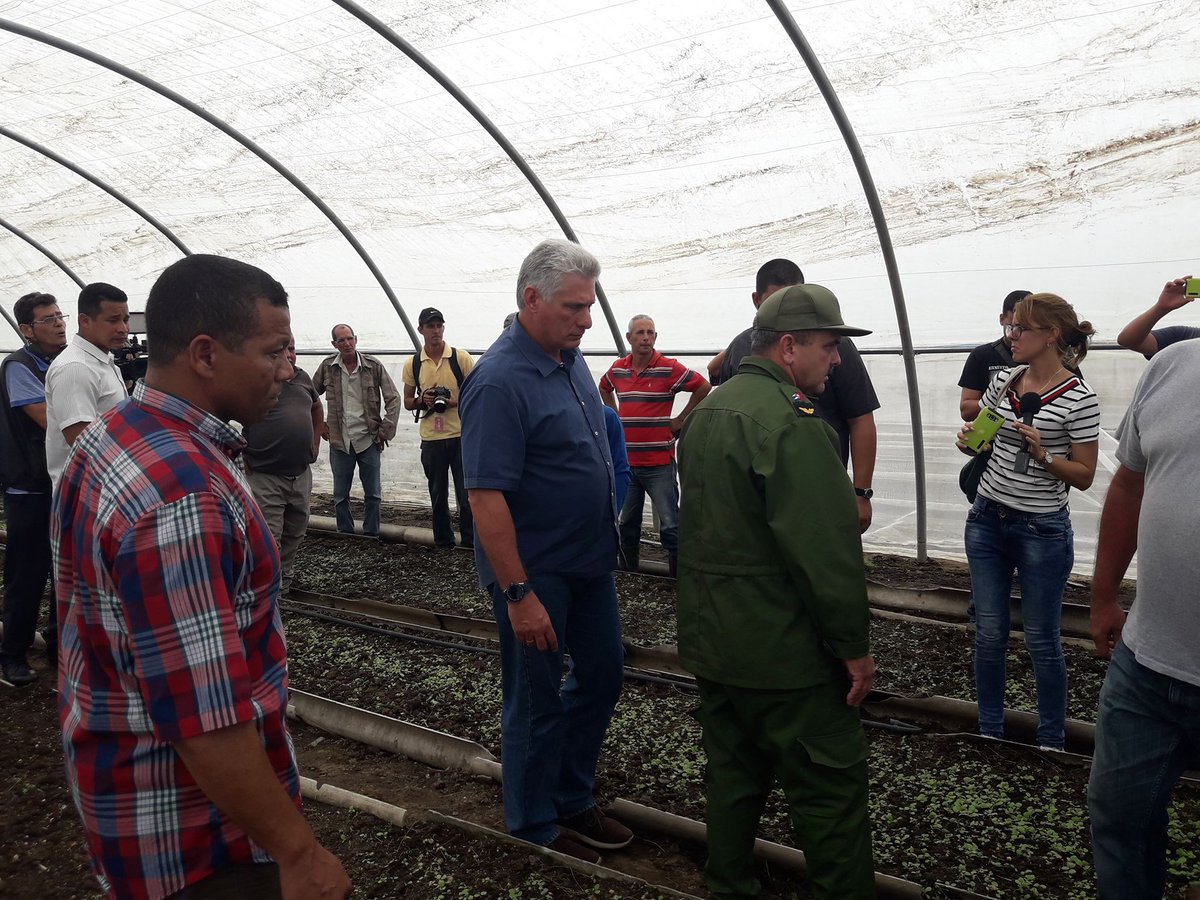 JoseCarlosRguez's tweet photo. Mandatario #cubano @DiazCanelB constató in situ #10oct2018 labores de recuperación de los pinareños, para resarcir en el menor tiempo posible los daños ocasionados por el huracán Michael a su paso por la + occidental provincia de #Cuba. @AquiRebelde https://t.co/D9L9ypWwRu https://t.co/k4eZUErd5H