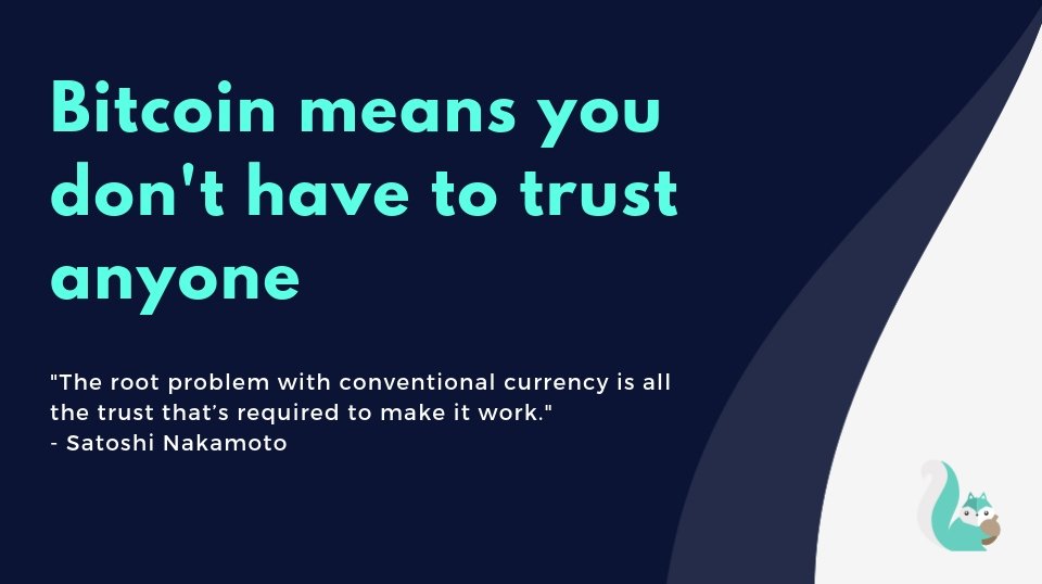 cryptosaver_io's tweet photo. @coinbase @balajis It is about trusting no one! #bitcoin #blockchain #crypto #cryptosaver https://t.co/sxCKWhXN30