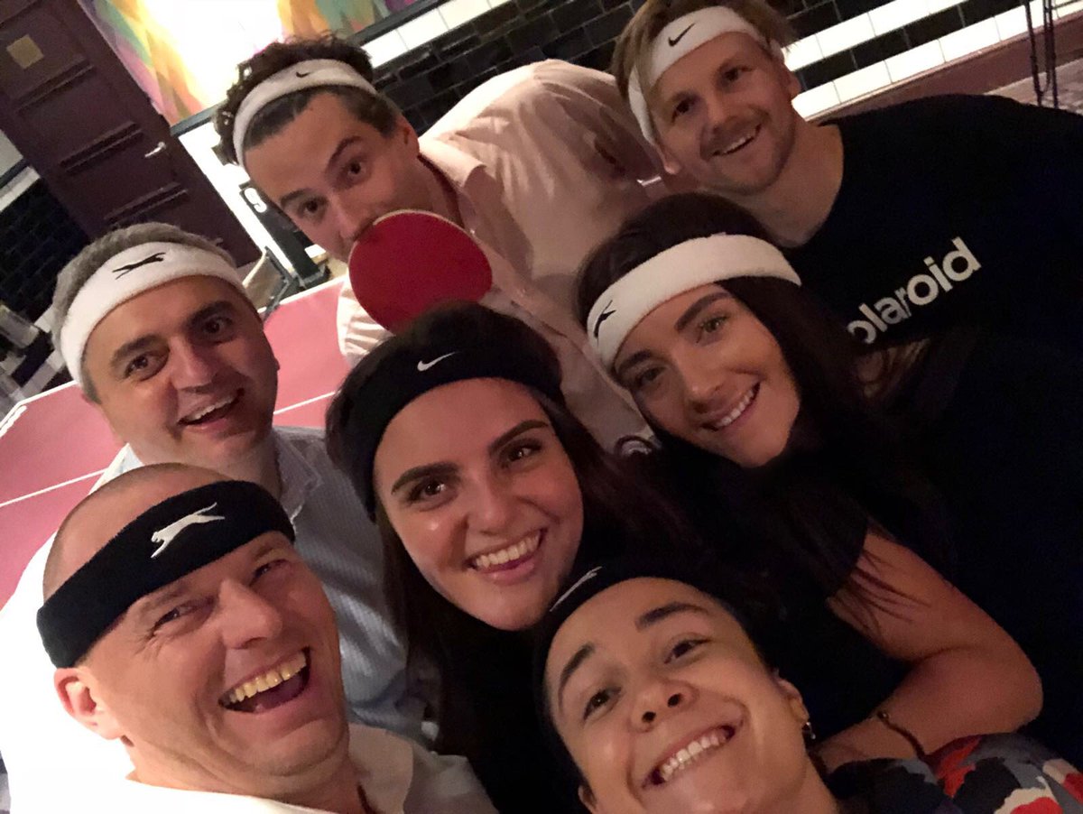 BarclaySimpson's tweet photo. The @BarclaySimpson risk sales team had a great time last night at @bouncepingpong
#teambondingactivities #pingpong https://t.co/PL5SK5LcUW