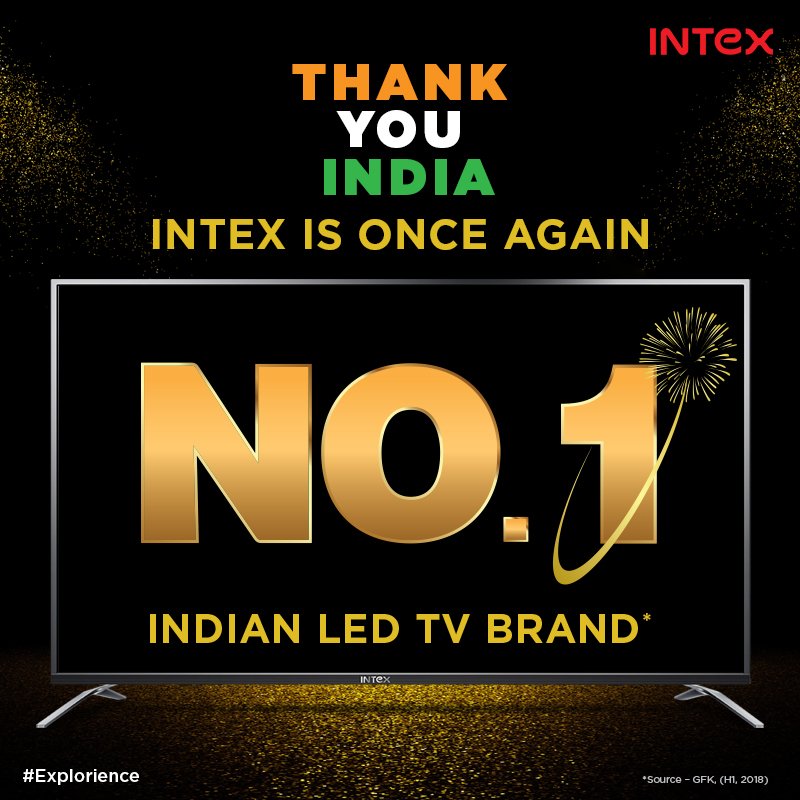 IntexBrand's tweet photo. Have you bought India’s Favourite LED TV yet?
See the entire range of ‘India’s No.1 Indian LED TV Brand’ here https://t.co/0E9g6n0cQ9
#Explorience https://t.co/zSIh8Y13HT