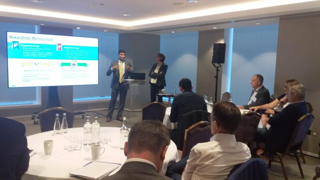 WiproDOP's tweet image. Paola Mengoni of Nokia &amp;amp; Vinay Firake of Wipro @TheHackettGroup&apos;s 2018 European Best Practices conference, sharing insights into Nokia &amp;amp; Wipro&apos;s partnership to enable #DigitalTransformation of Nokia&apos;s Sales Ops &amp;amp; Order Value chain through #Simplification, #Automation, #Analytics