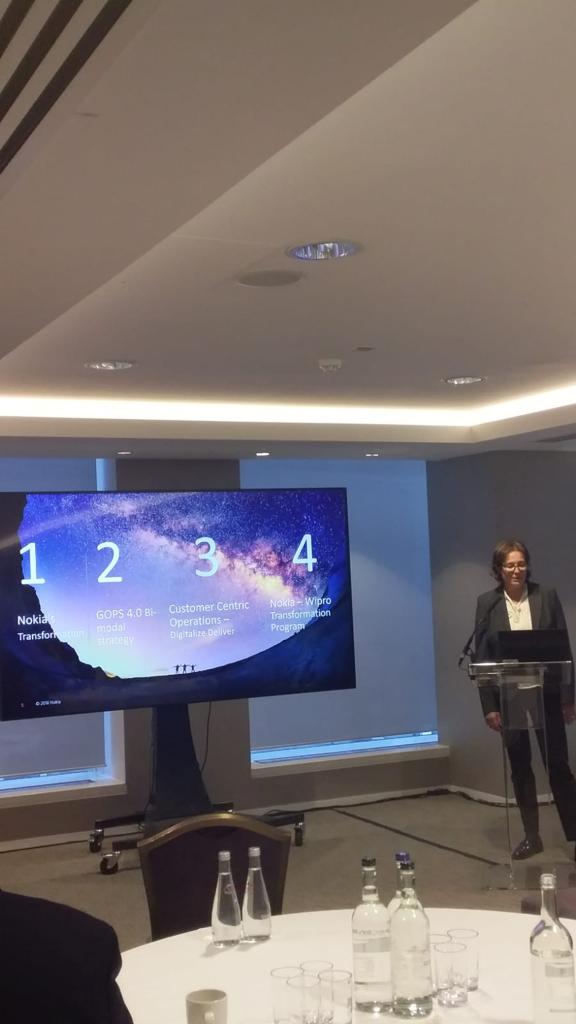 WiproDOP's tweet image. Paola Mengoni of Nokia &amp;amp; Vinay Firake of Wipro @TheHackettGroup&apos;s 2018 European Best Practices conference, sharing insights into Nokia &amp;amp; Wipro&apos;s partnership to enable #DigitalTransformation of Nokia&apos;s Sales Ops &amp;amp; Order Value chain through #Simplification, #Automation, #Analytics