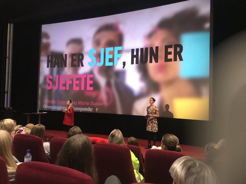 han_riks's tweet photo. Bra initiativ og gode poenger fra @IsabelleRingnes og Marie Louise Sunde fra #HunSpanderer og #kudos til @DN_no for mål og tiltak om flere kvinnelige kilder #DNkvinner https://t.co/R6vJPPyBOx