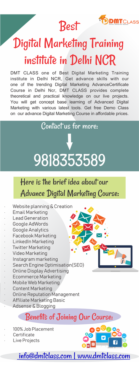 dmtclass's tweet image. Digital MArketing Training Institute in Delhi 
#education 
#DigitalIndia 
#DigitalMarketing 
Visit Our website : dmtclass.com/software-train…
call on : 9818353589
