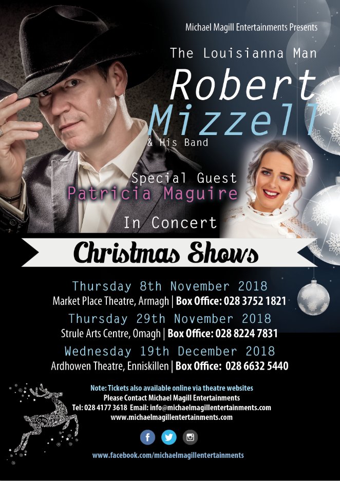 Michael Magill Ents (@mmagillent) on Twitter photo ROBERT MIZZELL with special guest Patricia Maguire!
<a href="/robertmizzell/">Robert Mizzell</a> #robertmizzell #armagh #omagh #enniskillen #countrymusic ROBERT MIZZELL with special guest Patricia Maguire!
<a href="/robertmizzell/">Robert Mizzell</a> #robertmizzell #armagh #omagh #enniskillen #countrymusic