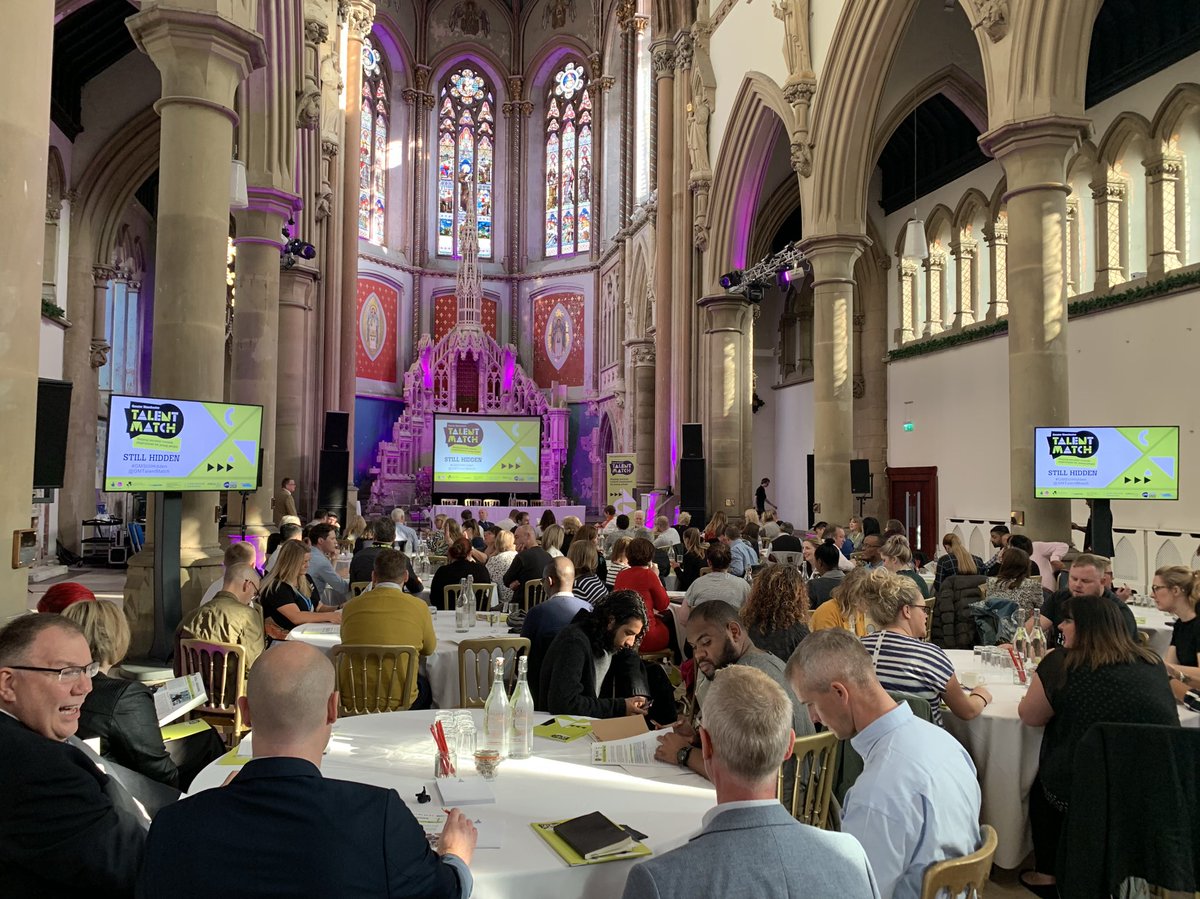 Beautifully venue and packed room for the launch of @GMTalentMatch’s latest report, Still Hidden. Looking forward to a day of listening, learning and reflection 
#GMStillHidden