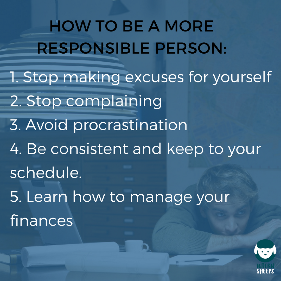 Internsheeps How To Be A Responsible Person Read It Up After All Responsibility Is The Key For A Successful Life Isn T It