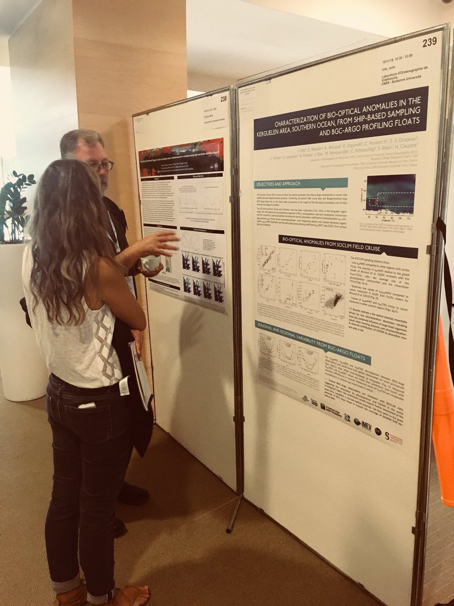 MarieBarbieux's tweet photo. @juliauitz presenting her poster at @OceanOpticsConf ! #itismyboss #omtabteam https://t.co/0FfZiLeyRY