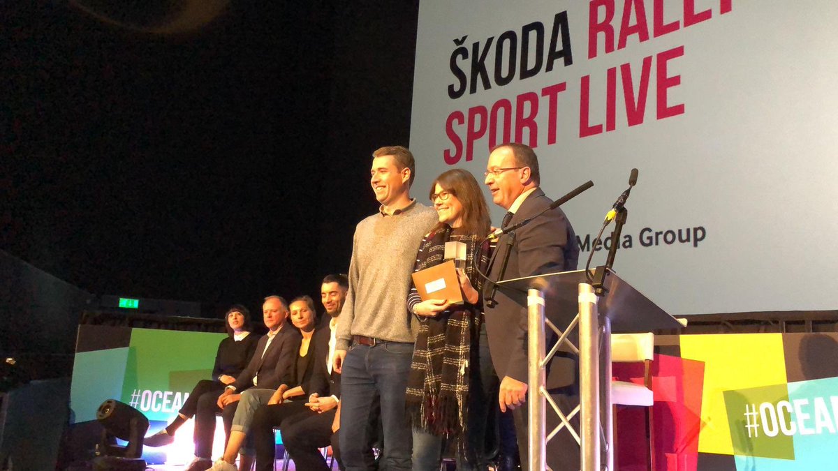 And now for the 3 brand category winners.....Hold onto your buckets seats! 3rd prize goes to Drum <a href="/OMG_UK/">OmnicomMediaGroup UK</a> for <a href="/SKODAUK/">Škoda UK</a> for Rally Sport LIve #OceanDCC Vrooom....