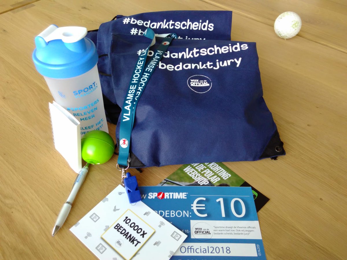 Om al onze officials en scheidsrechters tijdens de «Week van de Official» te bedanken, schenken we hen super goodie bags! bit.ly/2pMifwf
#officialsbelevenmeer #bedanktscheids