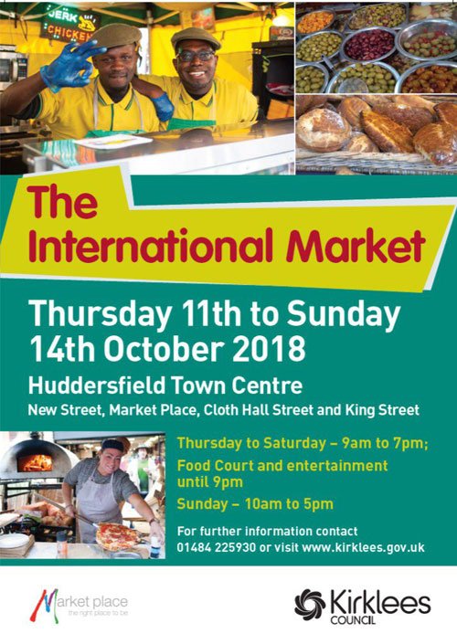 Virtual Huddersfield (@vhuddersfield) on Twitter photo #Huddersfield . The International Market is setting up on New St. Come on down with your taste buds ready! <a href="/HuddsMarkets/">Huddersfield Markets</a> #Huddersfield . The International Market is setting up on New St. Come on down with your taste buds ready! <a href="/HuddsMarkets/">Huddersfield Markets</a>