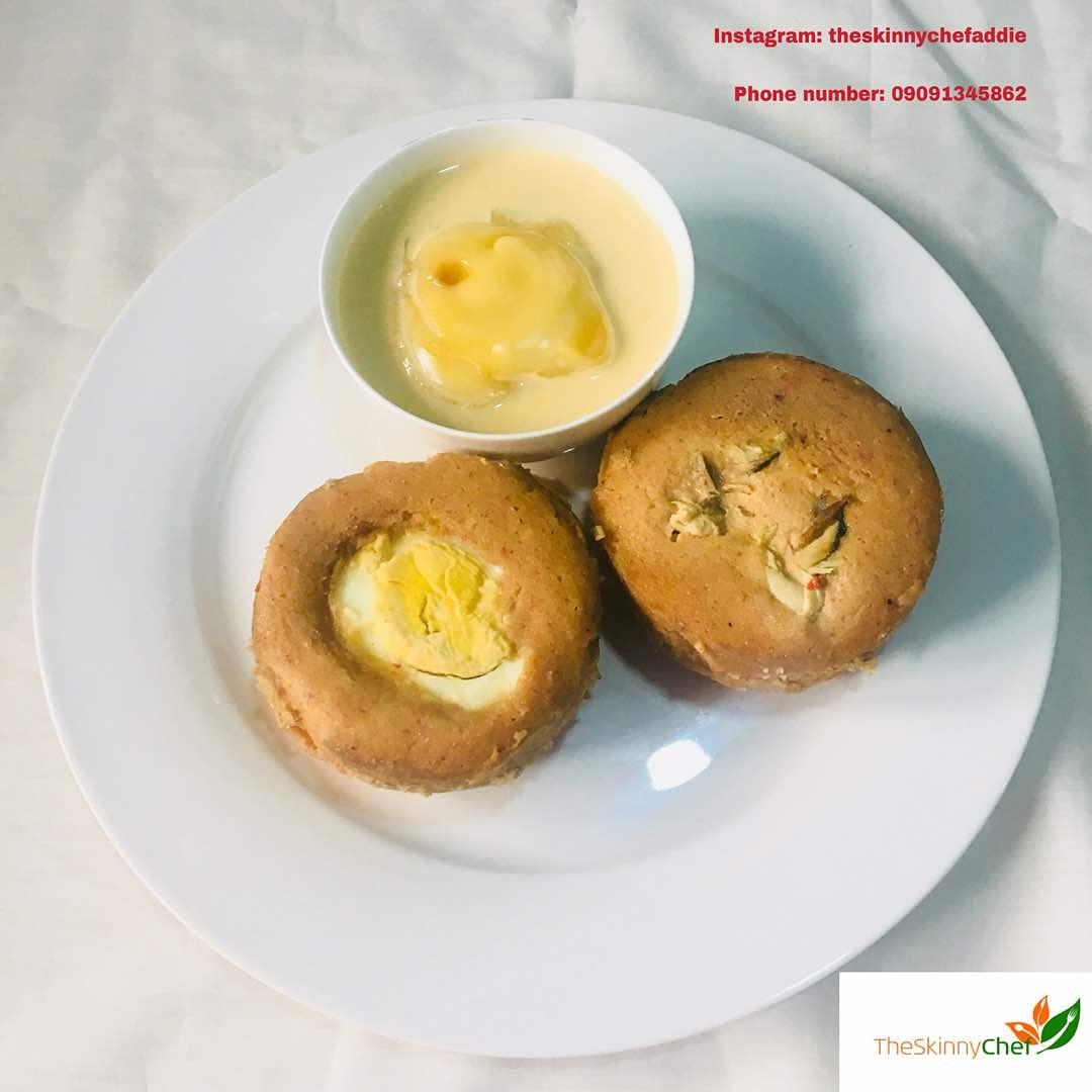 TheSkinnyChef1's tweet photo. Enjoy the Nigerian breakfast fav from the comfort of your office.  Pictured above,  try our moi moi delight(steamed bean cakes with your choice of egg or smoked Titus filling)  and a hearty portion of pre sweetened creamy pap( corn custard https://t.co/uHfq6cvxJ5