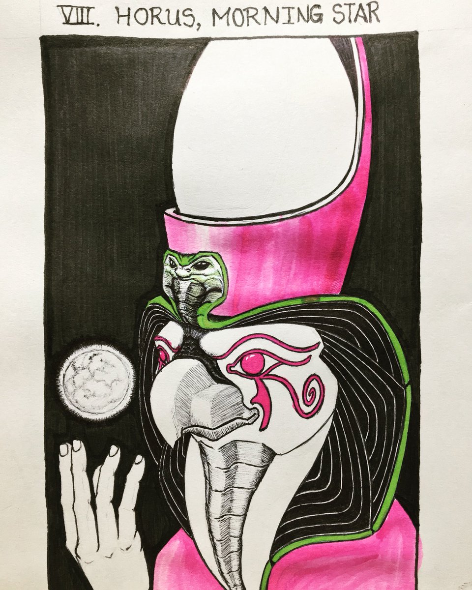 ColombianRoast's tweet photo. VIII. Horus, Morning Star- USD$50
#star #inktober #inktober2018 #horus #godofsky #eyeofhorus #cobra #playingcatchup https://t.co/AiinH5Gasg