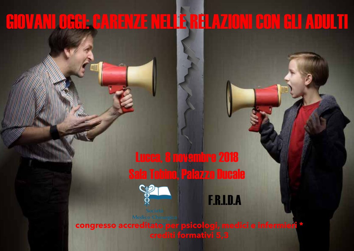 luccamedici's tweet photo. https://t.co/5shjJ3fdIg #giovani #disagio #bullismo #lucca #convegnogiovanioggi https://t.co/qLCT3lFf45