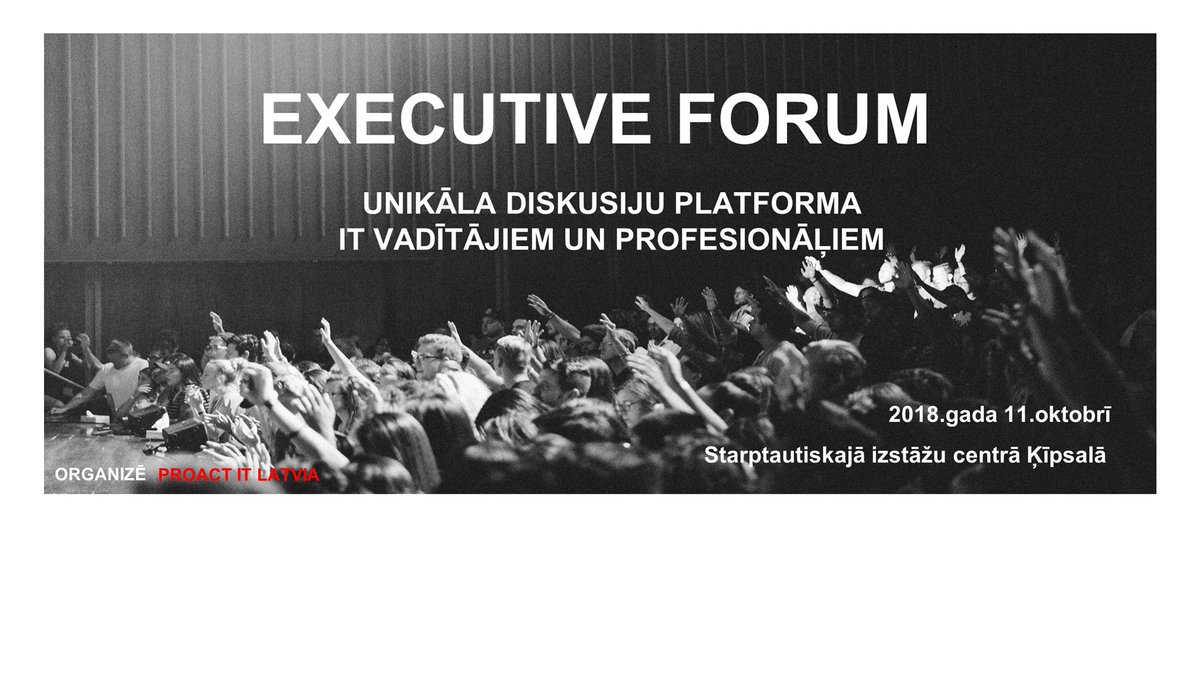 COBALT_LV's tweet photo. Šodien ikgadējā Latvijas IT profesionāļu diskusijā “Executive forums” @COBALT_LV partnere @ikberzina piedalīsies paneļdiskusijā par IT nozares galvenajām aktualitātēm un attīstības tendencēm. Sākums plkst.12.10. Forums notiek izstādes @RigaComm ietvaros. #exeforum #rigacomm https://t.co/twuhRfrK70