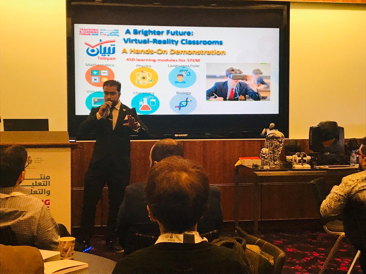VeativeLabs's tweet photo. A successful introduction to Veative #VR at the #TLForum2018 in Qatar. #education #edtech https://t.co/wHeWmGv7S1